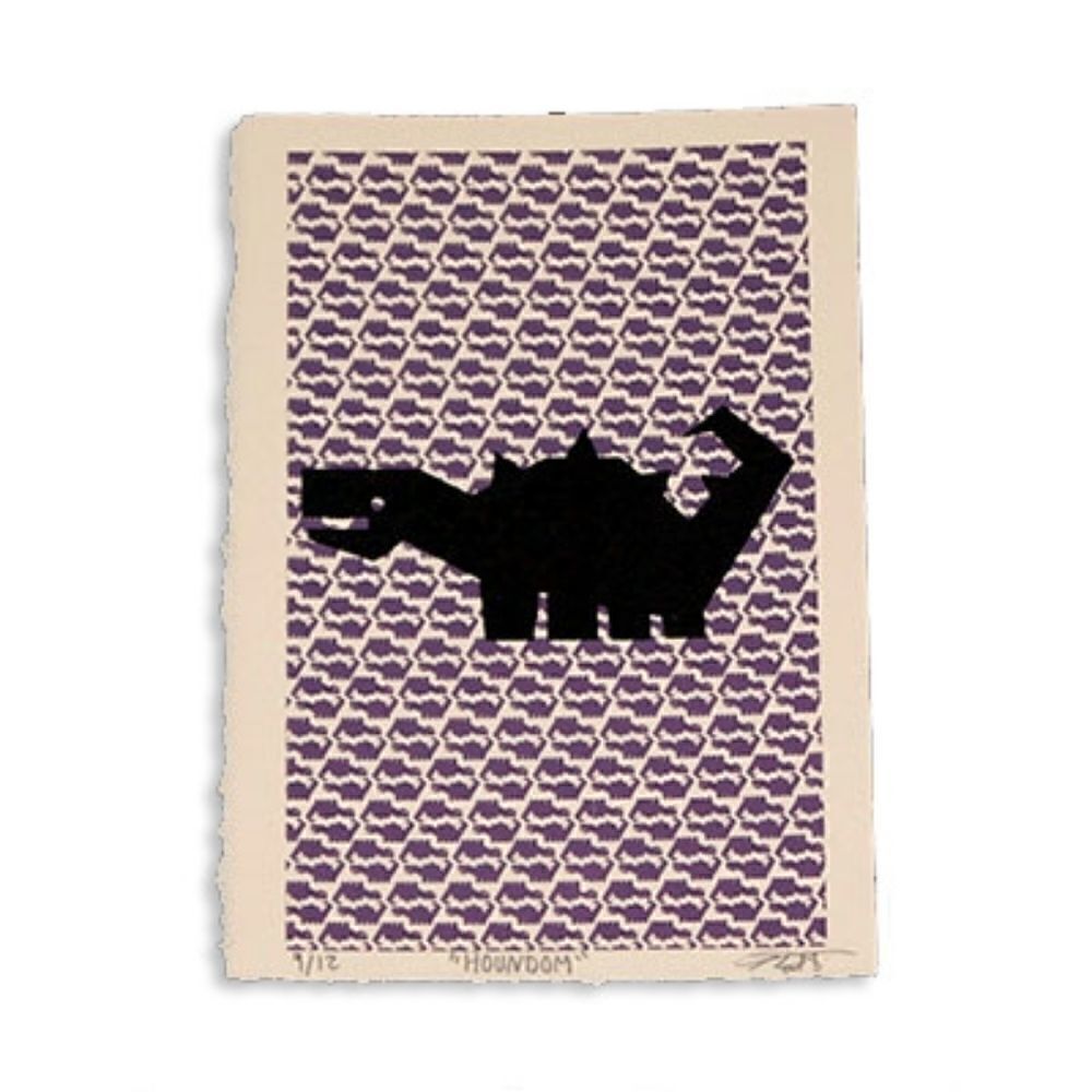 "HOUNDOM" : 2 color screen print - Picture 1 of 4